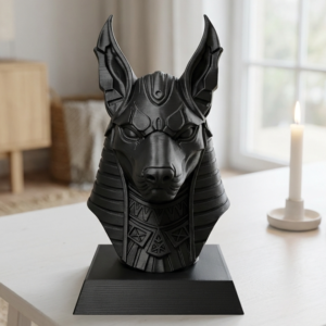 Buste Anubis – Statue décorative Égypte antique imprimée en 3D