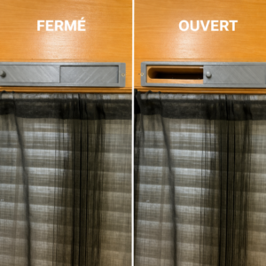 Bouche d’aération pour fenêtre intérieure – Impression 3D