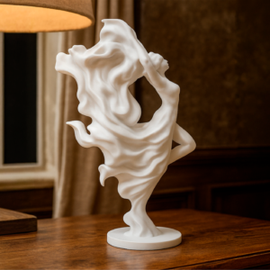 Élégance en mouvement – Sculpture danseuse imprimée en 3D