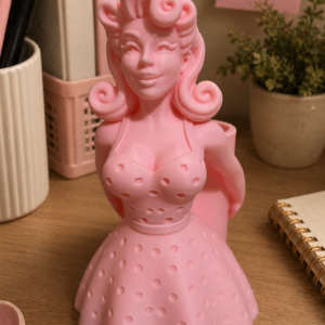 Pot à stylos Pin-up vintage