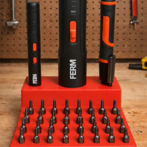 Support pour tournevis électrique FERM – rangement embouts – compatible Action