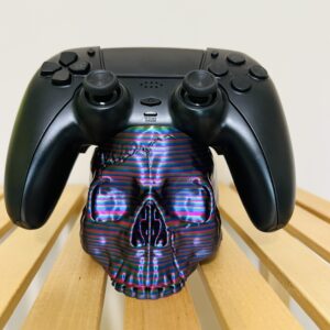 Support de manette PS5 en impression 3D design crâne