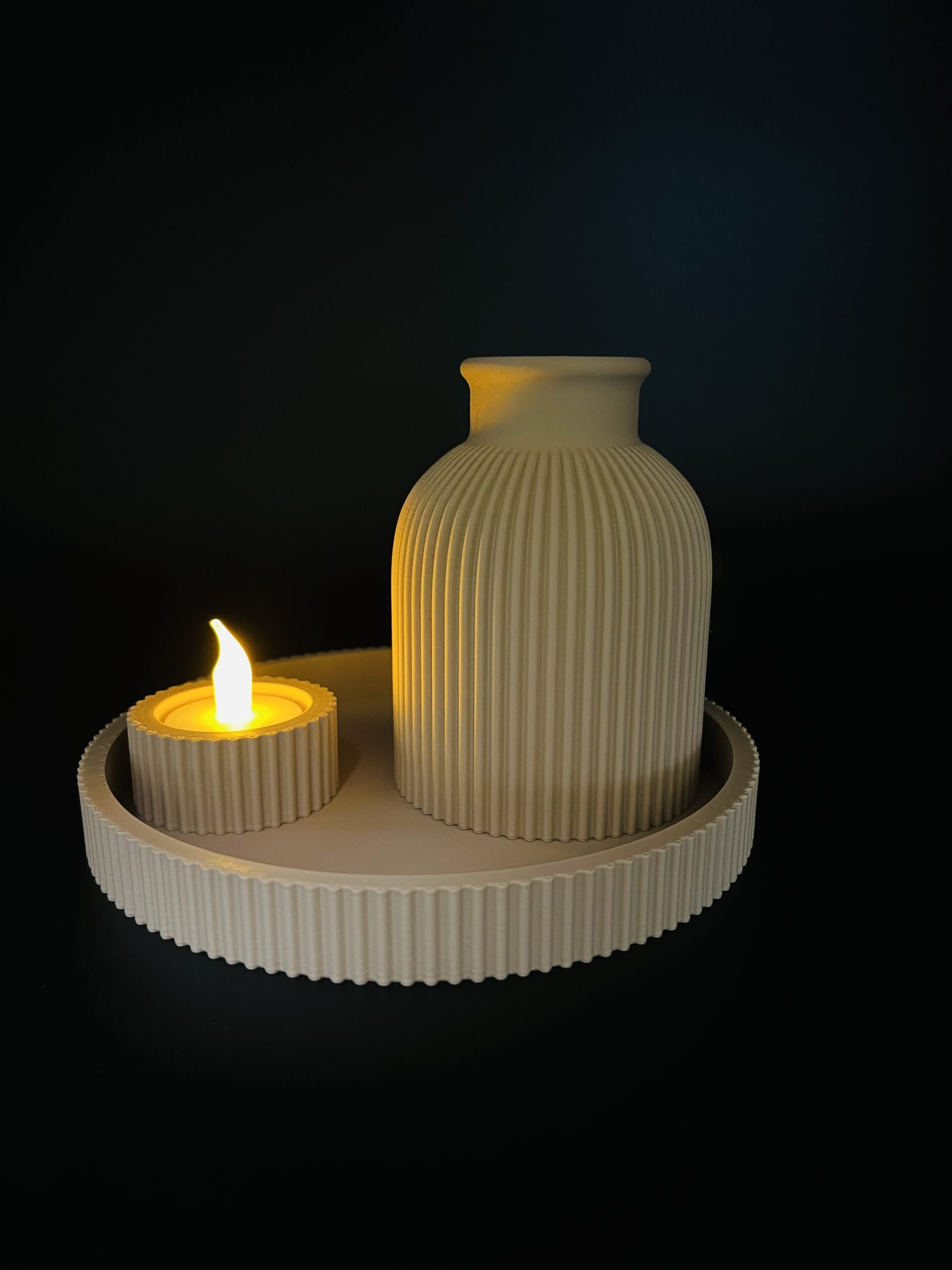 Ensemble Vase texturé décoratif – Image 3